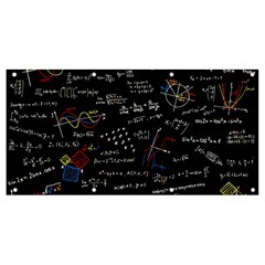 Black Background Text Overlay  Mathematics Formula Banner And Sign 8  X 4  by danenraven