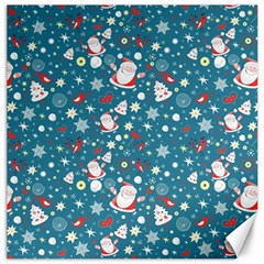 Santa Claus Illustration  Background Canvas 12  X 12 