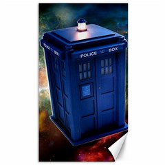 The Police Box Tardis Time Travel Device Used Doctor Who Canvas 40  X 72  by Jancukart