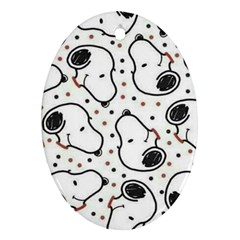 Dog Pattern Ornament (oval)