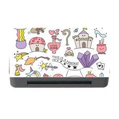 Fantasy-things-doodle-style-vector-illustration Memory Card Reader With Cf by Jancukart