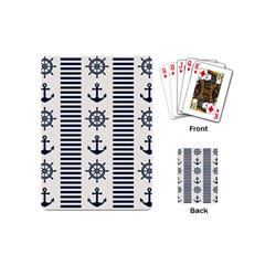 Nautical-seamless-pattern-vector-illustration Playing Cards Single Design (mini) by Jancukart