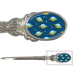 Seamless Pattern Ufo With Star Space Galaxy Background Letter Opener