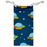 Seamless Pattern Ufo With Star Space Galaxy Background Jewelry Bag