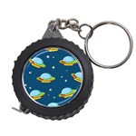 Seamless Pattern Ufo With Star Space Galaxy Background Measuring Tape
