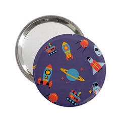 Space Seamless Pattern 2 25  Handbag Mirrors by Wegoenart