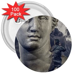 Men Taking Photos Of Greek Goddess 3  Buttons (100 Pack)  by dflcprintsclothing