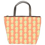 Pineapple Orange Pastel Bucket Bag Front