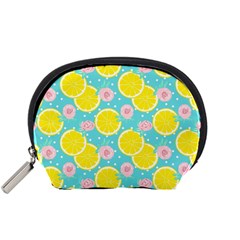 Blue Neon Lemons Accessory Pouch (small) by ConteMonfrey