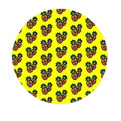 Yellow Background Pineapples Mini Round Pill Box (pack Of 3) by ConteMonfrey