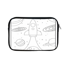 Going To Space - Cute Starship Doodle  Apple Ipad Mini Zipper Cases by ConteMonfrey