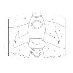 Starship Doodle - Space Elements Mini Square Pill Box by ConteMonfrey