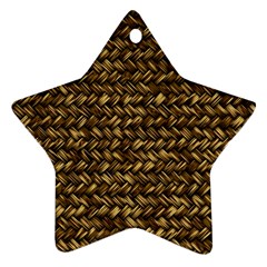 Straw Like Country Side  Ornament (star) by ConteMonfrey