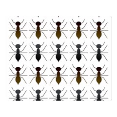 Ants Insect Pattern Cartoon Ant Animal Double Sided Flano Blanket (large)  by Ravend