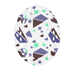 Seamless Pattern Geometric Texture Ornament (oval Filigree)