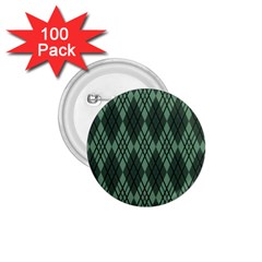 Dark Green Multi Colors Plaid  1 75  Buttons (100 Pack)  by ConteMonfrey