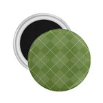 Discreet Green Tea Plaids 2.25  Magnets