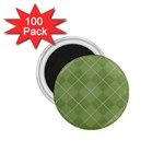 Discreet Green Tea Plaids 1.75  Magnets (100 pack) 