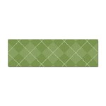 Discreet Green Tea Plaids Sticker (Bumper)