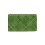 Discreet Green Tea Plaids Cosmetic Bag (Small)