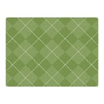 Discreet Green Tea Plaids Double Sided Flano Blanket (Mini) 