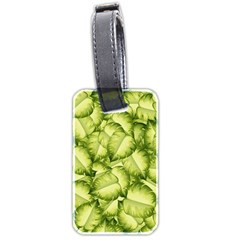 Seamless-pattern-with-green-leaves Luggage Tag (two Sides) by Wegoenart