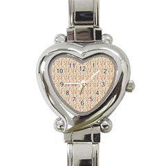 Water Color Pattern Heart Italian Charm Watch by designsbymallika