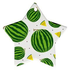 Watermelon Fruit Star Ornament (two Sides) by ConteMonfrey
