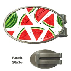 Watermelon Cuties White Money Clips (oval)  by ConteMonfrey