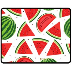 Watermelon Cuties White Double Sided Fleece Blanket (medium)  by ConteMonfrey