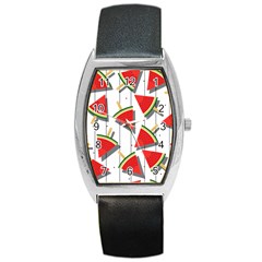 Watermelon Popsicle   Barrel Style Metal Watch by ConteMonfrey