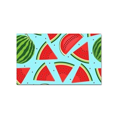 Blue Watermelon Sticker Rectangular (100 Pack) by ConteMonfrey