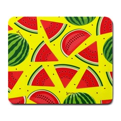 Yellow Watermelon   Large Mousepad by ConteMonfrey