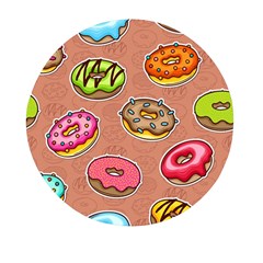 Doughnut Doodle Colorful Seamless Pattern Mini Round Pill Box (pack Of 5) by Wegoenart