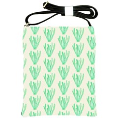 Watercolor Seaweed Shoulder Sling Bag