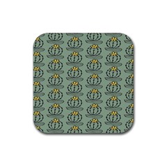 Cactus Green Rubber Coaster (square) by ConteMonfrey