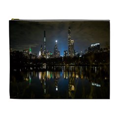 New York Night Central Park Skyscrapers Skyline Cosmetic Bag (xl) by Wegoenart