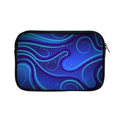 Wavy Abstract Blue Apple Ipad Mini Zipper Cases by Ravend