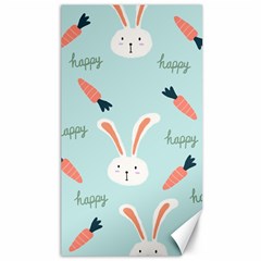 Bunny Carrot Pattern Background Canvas 40  X 72  by Wegoenart