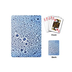 Drop Water Background Macro Splash Rain Drink Playing Cards Single Design (mini) by Wegoenart