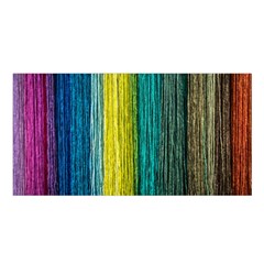 Line Rope Fiber Close Up Multicoloured Background Satin Shawl 45  X 80 