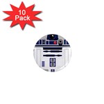 Robot R2d2 R2 D2 Pattern 1  Mini Magnet (10 pack)  Front