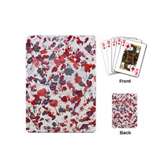 Abstract Random Painted Texture Playing Cards Single Design (mini) by dflcprintsclothing