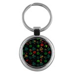 Apples Honey Honeycombs Pattern Key Chain (Round)