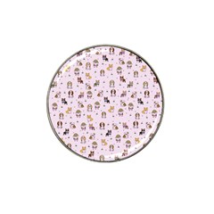 Puppies Dog Pattern Drawing Hat Clip Ball Marker (10 Pack) by Wegoenart