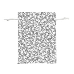 Bacterias Drawing Black And White Pattern Lightweight Drawstring Pouch (s) by dflcprintsclothing