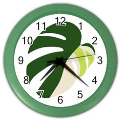 Monstera Color Wall Clock by ConteMonfrey