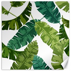 Banana Leaves Tropical Canvas 16  X 16  by ConteMonfrey