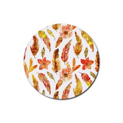 Hot Colors Nature Glimpse Rubber Coaster (round) by ConteMonfrey