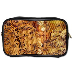 Insect Macro Honey Bee Animal Toiletries Bag (one Side) by Wegoenart